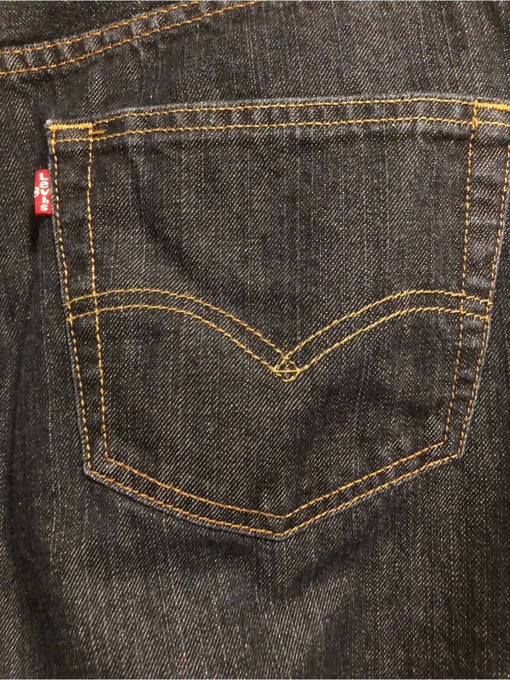 Levi's Men's Indigo Slim Straight Jeans with Gold Stitching